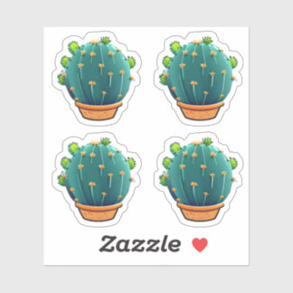 Big Round Green Cactus Succulent Design