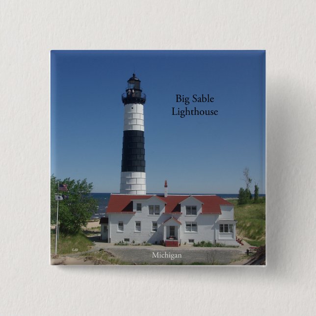 Big Sable Lighthouse button (Front)