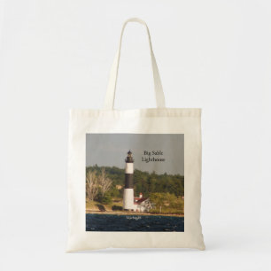 Big Sable Lighthouse from water tote bag