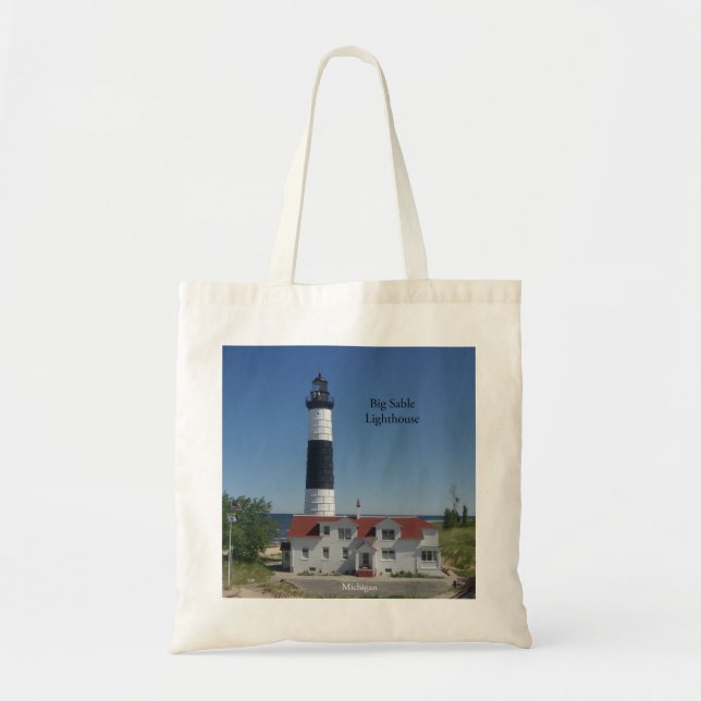 Big Sable Lighthouse tote bag (Front)