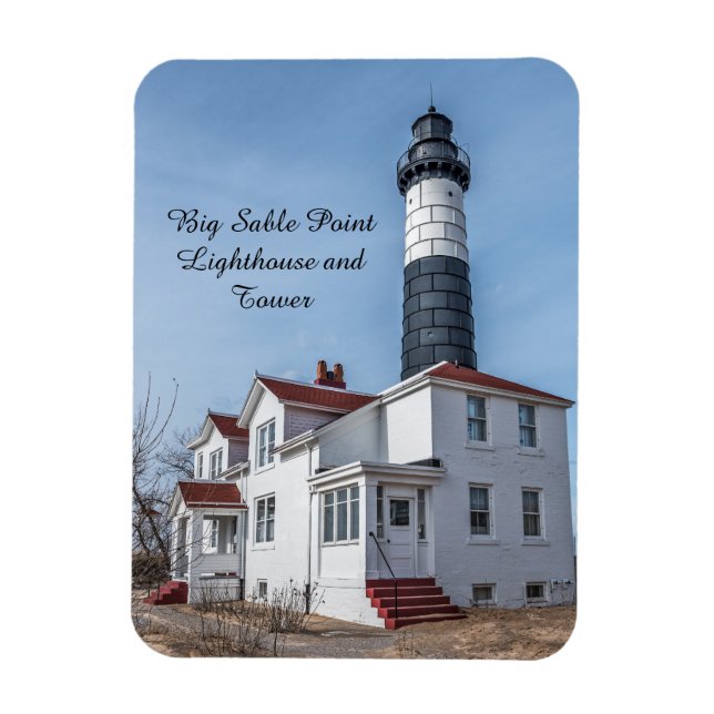 Big Sable Point Lighthouse and Tower Magnet (Vertical)