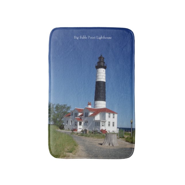 Big Sable Point Lighthouse bathmat (Front Vertical)
