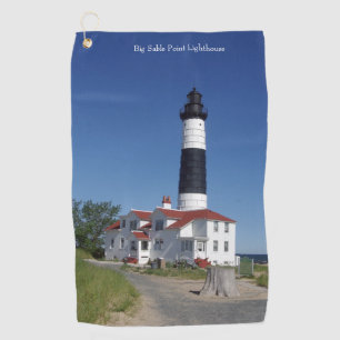 Big Sable Point Lighthouse golf towel