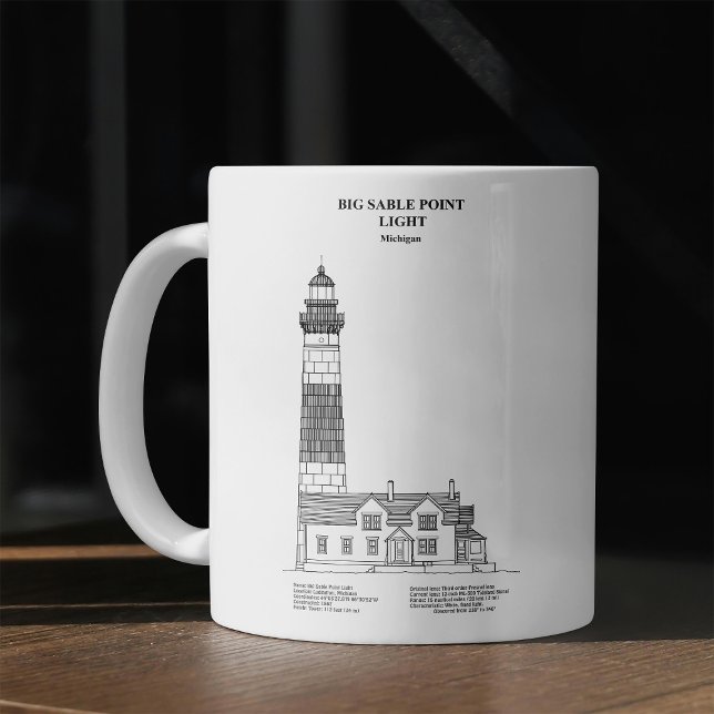 Big Sable Point Lighthouse - Michigan - BD Coffee Mug (Creator Uploaded)