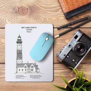 Big Sable Point Lighthouse - Michigan - BD Mouse Pad