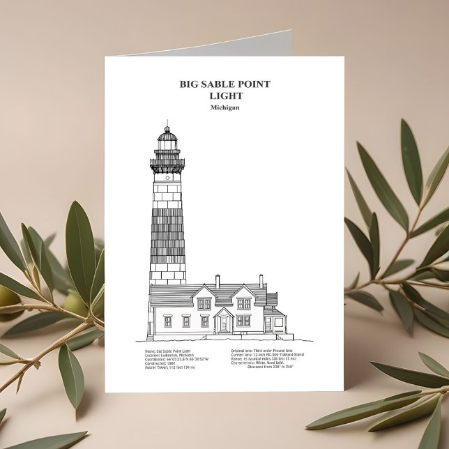 Big Sable Point Lighthouse - Michigan - BD Thank You Card (Creator Uploaded)