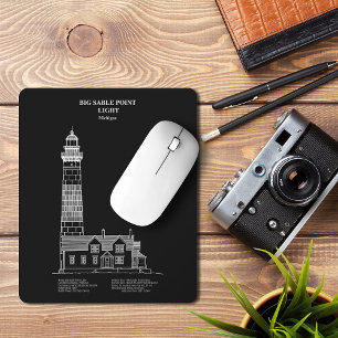 Big Sable Point Lighthouse - Michigan – PD Mouse Pad