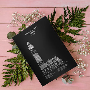 Big Sable Point Lighthouse - Michigan - PD Postcard