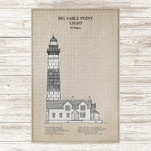 Big Sable Point Lighthouse - Michigan - SBD Jigsaw Puzzle