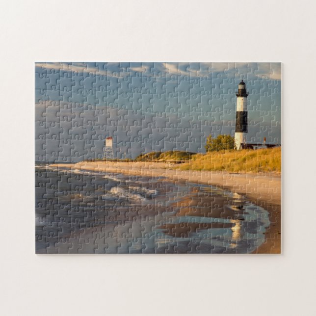 Big Sable Point Lighthouse On Lake Michigan 2 Jigsaw Puzzle (Horizontal)