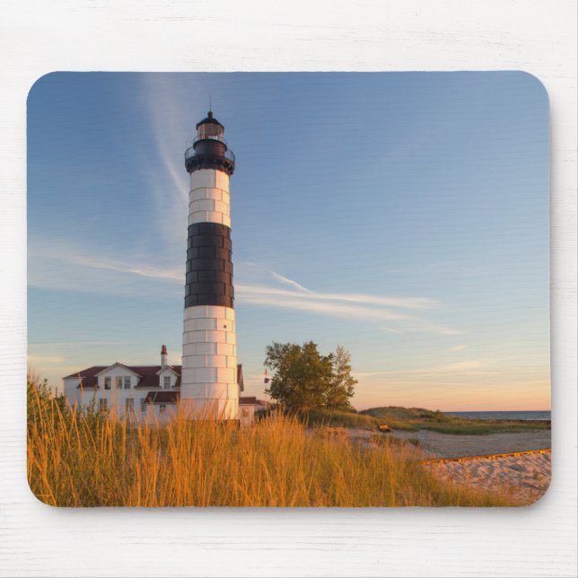 Big Sable Point Lighthouse On Lake Michigan 3 Mouse Pad (Front)