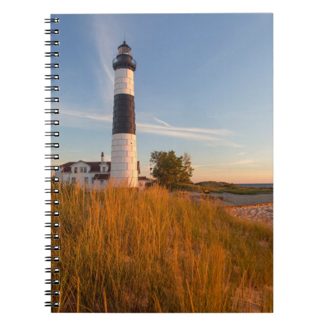 Big Sable Point Lighthouse On Lake Michigan 3 Notebook (Front)