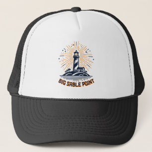 Big Sable Point Lighthouse Sunrise Trucker Hat