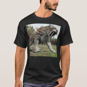 Big  Sabre tooth tiger growling T-Shirt