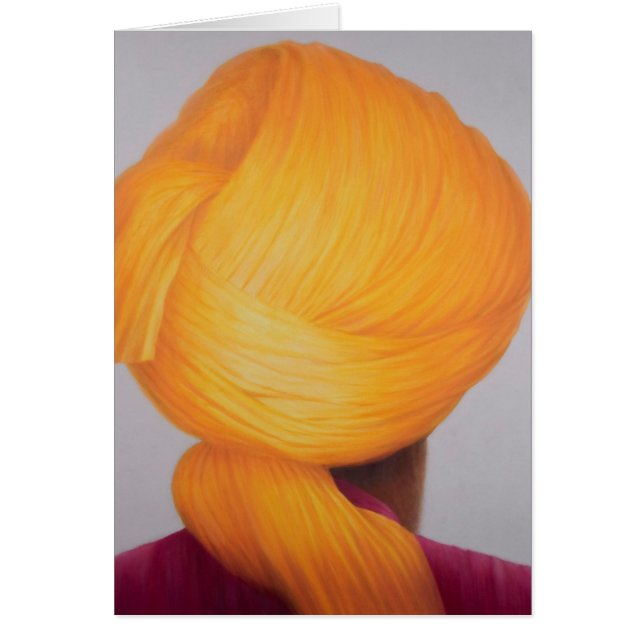 Big Saffron Turban (Front)