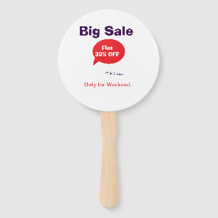 Big sale discount offer weekend company shop T&C Hand Fan
