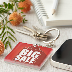 Big Sale Red Retail Bag Design Key Ring