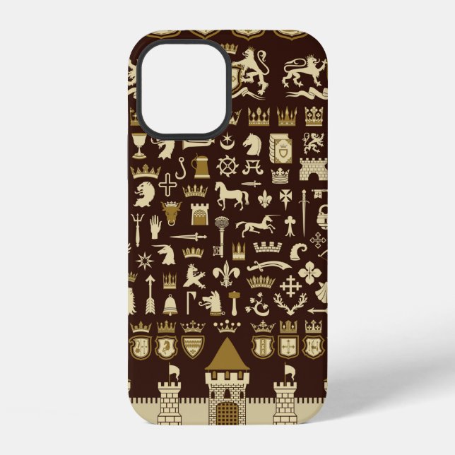 Big set of heraldic elements.  iPhone case (Back)