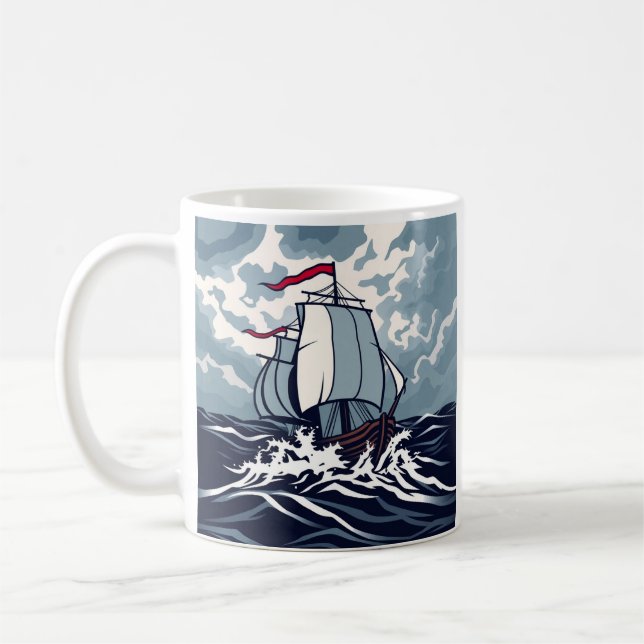 Big ship desgin mug (Left)