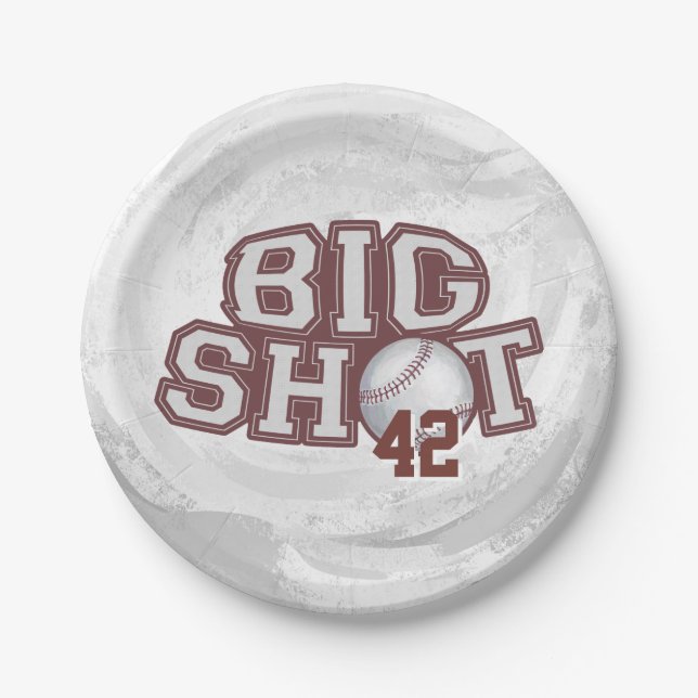 Big Shot Baseball Paper Plate (Front)