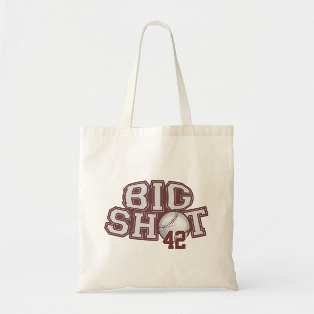 Big Shot Baseball Tote Bag (Front)