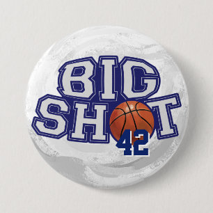 Big Shot Basketball 7.5 Cm Round Badge