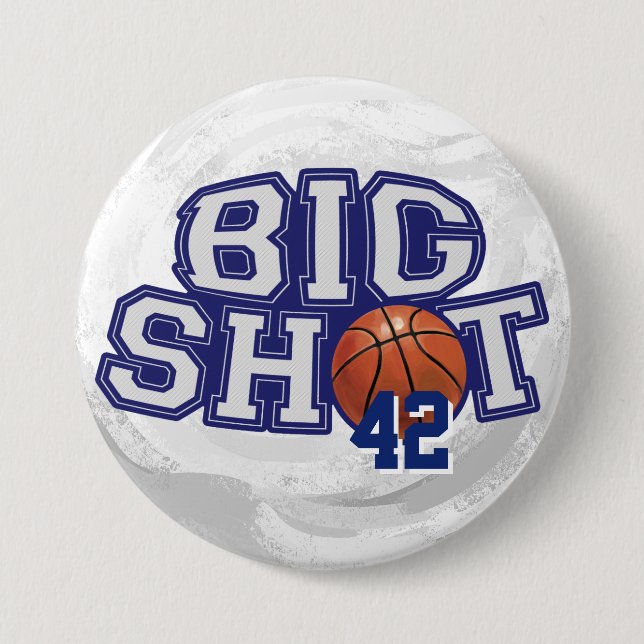 Big Shot Basketball 7.5 Cm Round Badge (Front)
