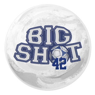 Big Shot Soccerball Ceramic Knob