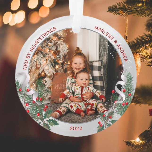 Big Sis 1st Christmas Classic Silver Plant Frame Ornament (Creator Uploaded)