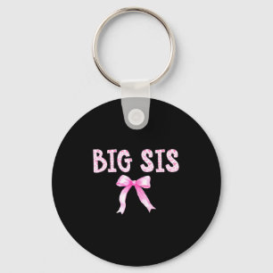 Big sis birthday squad matching coquette bow key ring