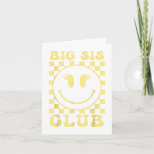 Big Sis Club Chequered Trendy Big Sister Tobe New  Card