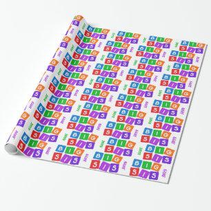 Big Sis custom wrapping paper