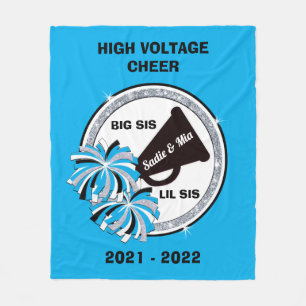 Big Sis, Lil Sis, Personalized Cheer Blankets