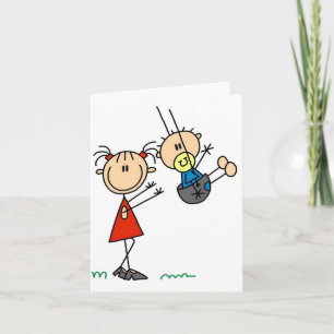 Big Sis Little Brother  Note Card