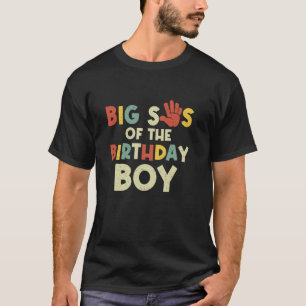 Big Sis Of The Birthday Boy Hi Five 5 Year Old Bda T-Shirt