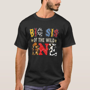 Big Sis Of The Wild One 1St Birthday Western Cowbo T-Shirt