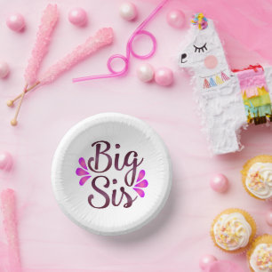 Big Sis Paper Plate