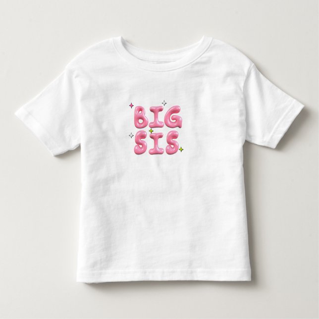 Big Sis T-Shirt | Cute Big Sister Announcement  (Front)