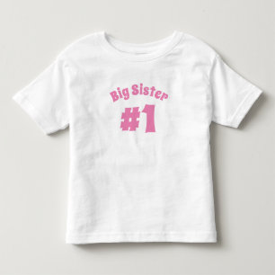 Big Sister #1 Customisable Toddler T-Shirt