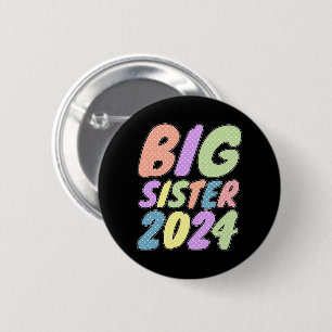Big Sister 2023 Girly Dots 6 Cm Round Badge