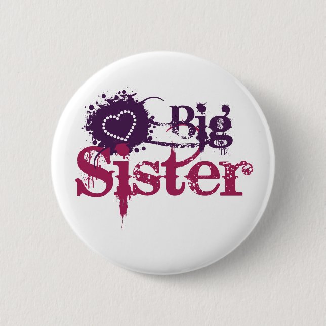 Big Sister 6 Cm Round Badge (Front)