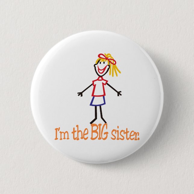 Big Sister 6 Cm Round Badge (Front)