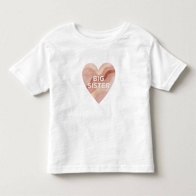 Big Sister Abstract Heart Shirt – Modern Family Gi (Front)