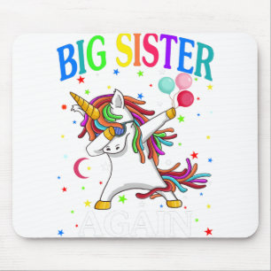 Big Sister Again Sibling older daughter T-Shirt Mouse Pad