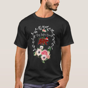 Big Sister Bear Xmas Family Christmas Pajama Red P T-Shirt