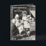 Big Sister Birthday, Siblings Sisters Card<br><div class="desc">Big Sister Happy Birthday,  Siblings Family Special Day Greeting Card. Personalise this card if you wish!</div>