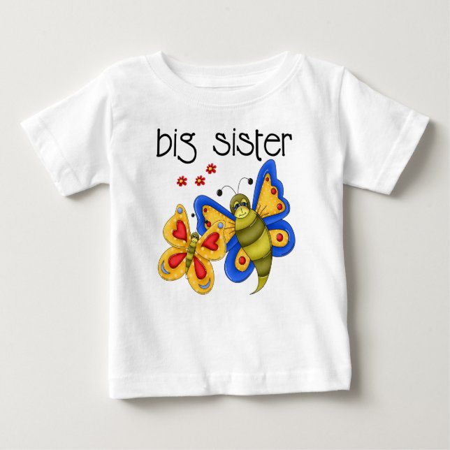 Big sister butterfly baby T-Shirt (Front)