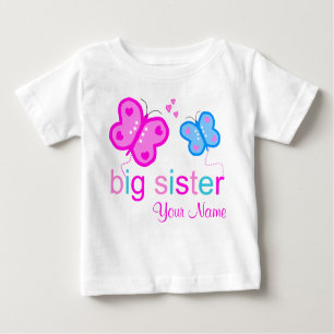 Big Sister Butterfly Personalised T-shirt