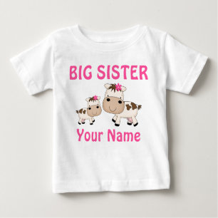 Big Sister Cow Personalised T-shirts
