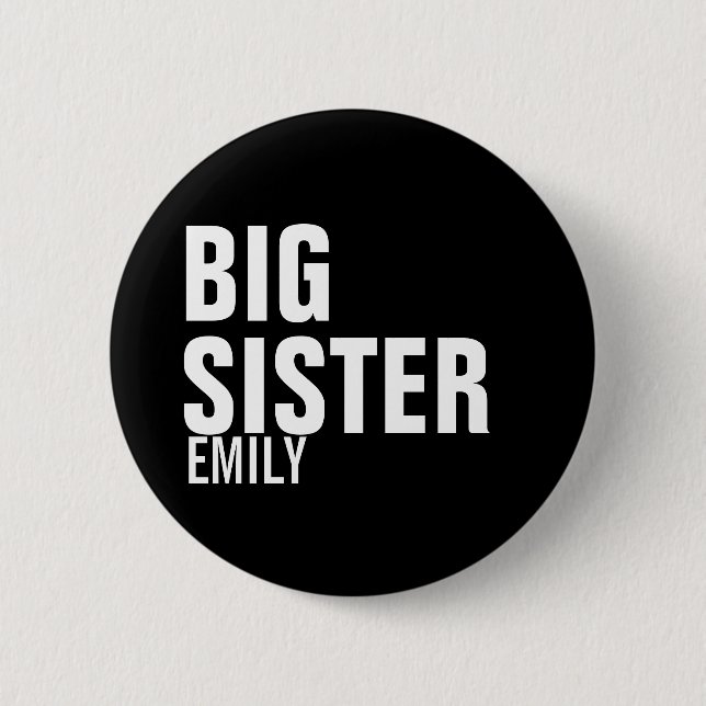 Big Sister Custom Round Button (Front)